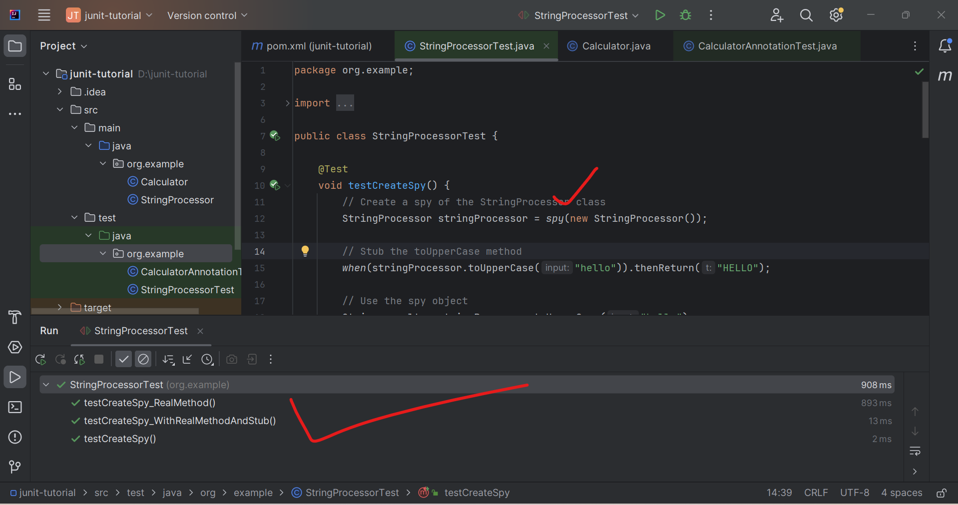 Using spy() Method